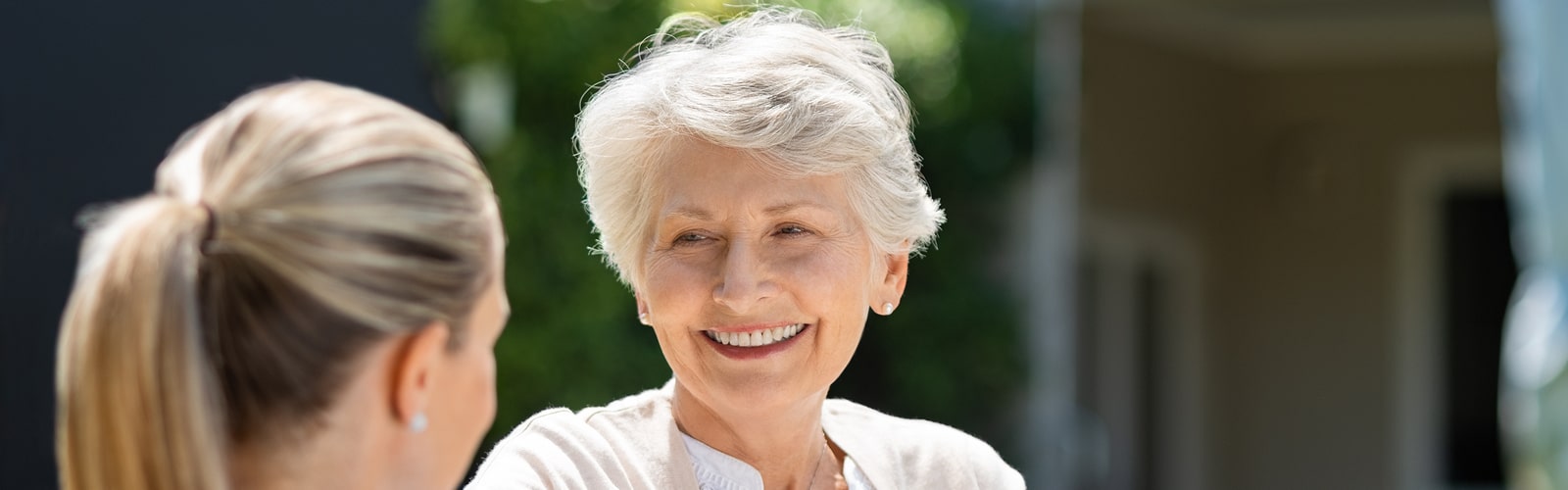 senior woman smiling