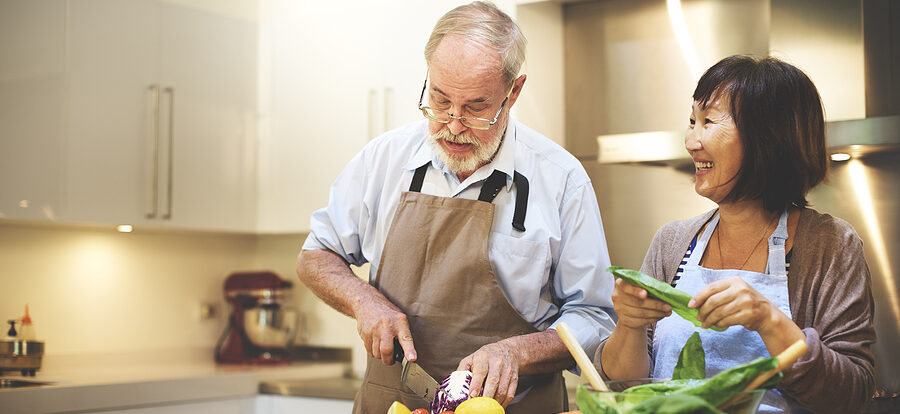 Man & Woman Cooking