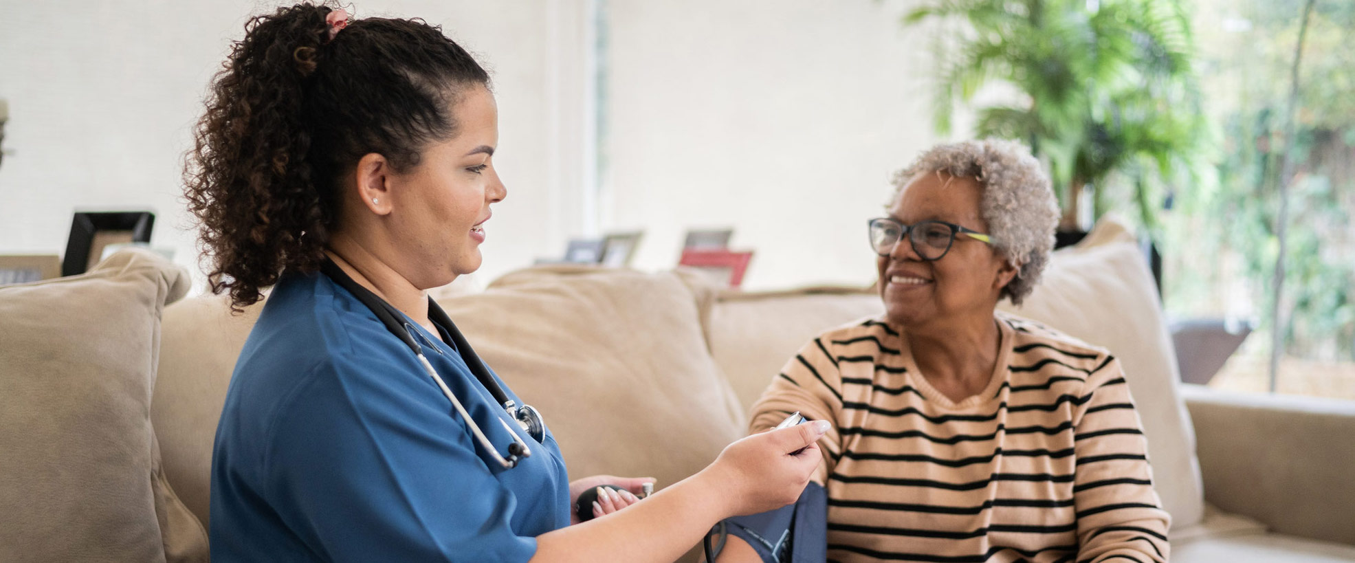 caregiver and senior